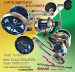 Osprey15w jigging reel with dual drag system. 15w Jigging reel with patented autolock adjustbale handle